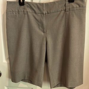 AB Studio size 6 gray dressy shorts